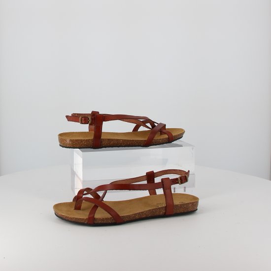 André - Mules & Tongs FEMME RATTAOUY MARRON